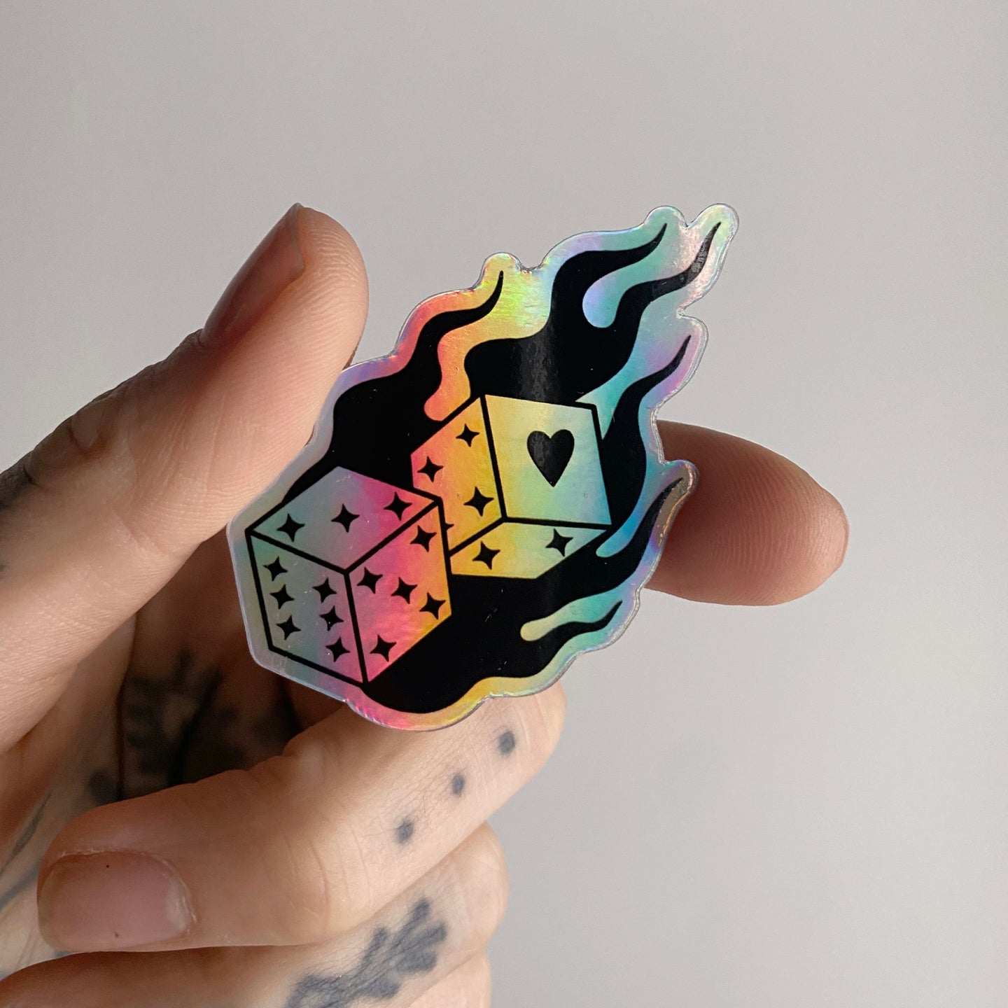 Lover's Dice Sticker - Stickers - While Odin Sleeps